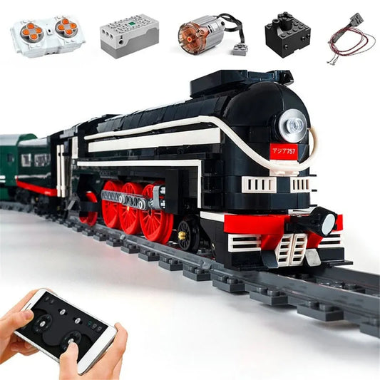 MOC RC Motorized SL7 Asia Express Train APP Bricks Toys