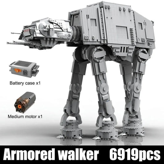 MOC Star Wars 21015 UCS Motorized AT-AT Walker Bricks Toys