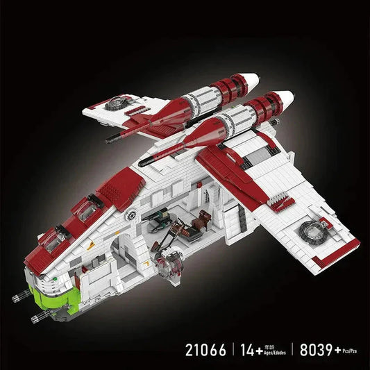 MOC Star Wars UCS Republic Gunship Cruiser Bricks Toy