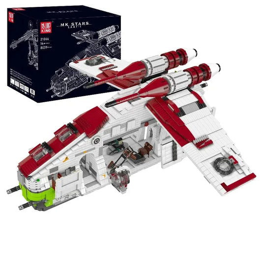 MOC Star Wars UCS Republic Gunship Cruiser Bricks Toy