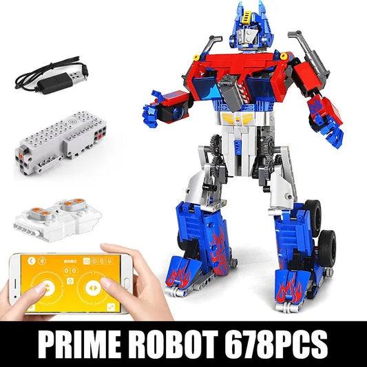 MOC Tech RC Motorized Prime Robot Bricks Toys 15036
