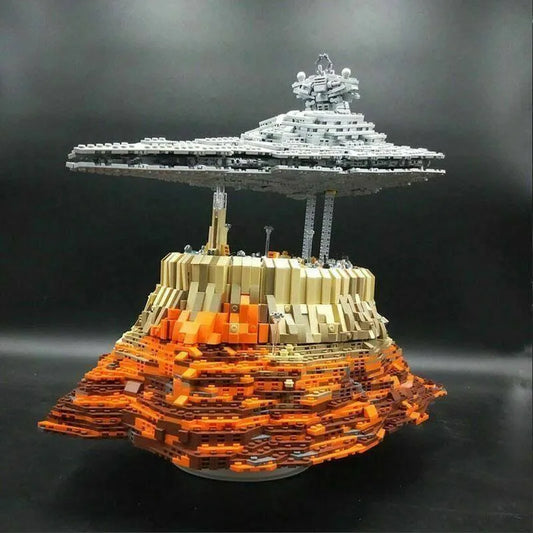 Star Wars MOC Destroyer Empire Ship Over Jedha Bricks Toy