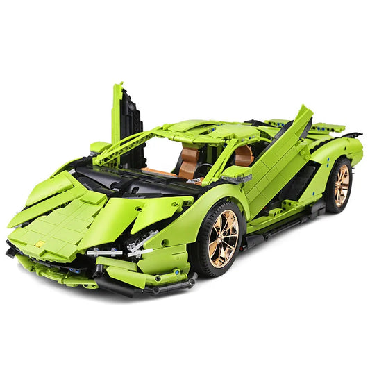 Tech MOC Lamborghini Hyper Racing Car Bricks Toys 13057