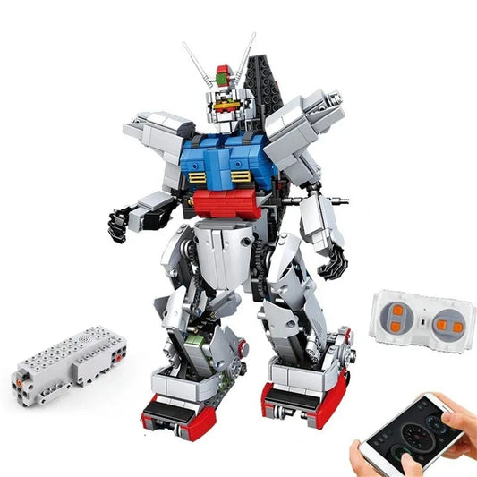 Tech RC MOC Motorized RX78 Robot Bricks Toys 15024