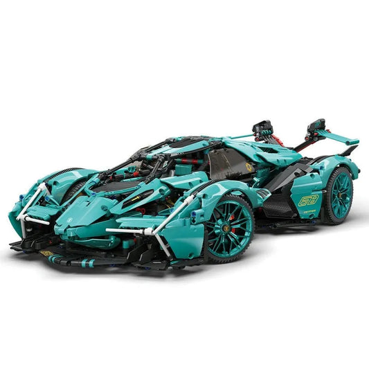MOC 88001B Lambo V12 Vision GT Racing Car Bricks Toy