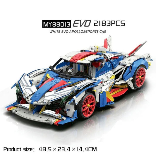 MOC Concept EVO Racing Supercar Bricks Toy 88007A