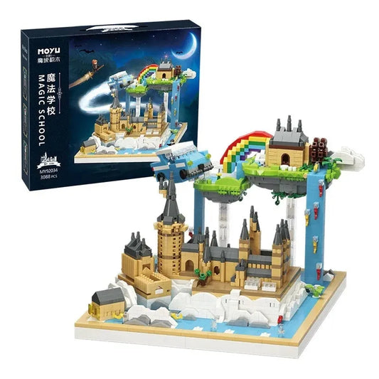 MOC Harry Potter Magic School Castle MINI Bricks Toy 92034