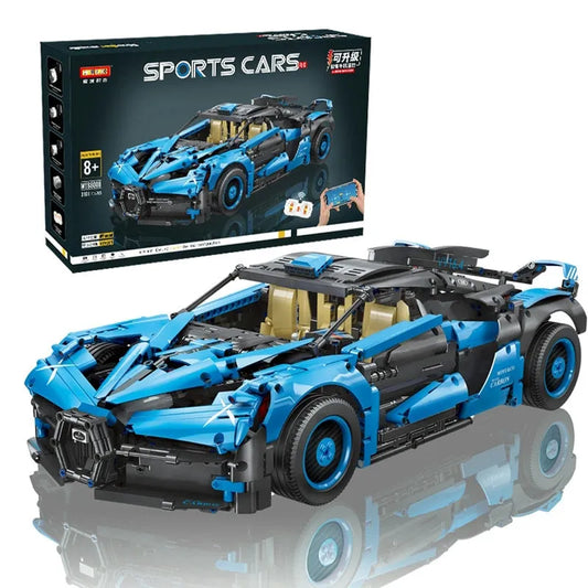 Tech MOC RC Motorized Bugatti Bolide Sports Car Bricks Toy