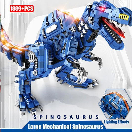 Jurassic Dinosaur MOC Mechanical Spinosaurus Bricks Toy