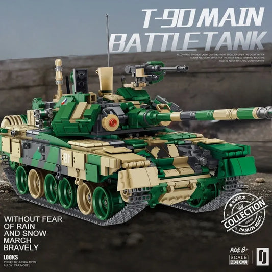 Military Russia T90 Main Battle Tank Bricks Toy