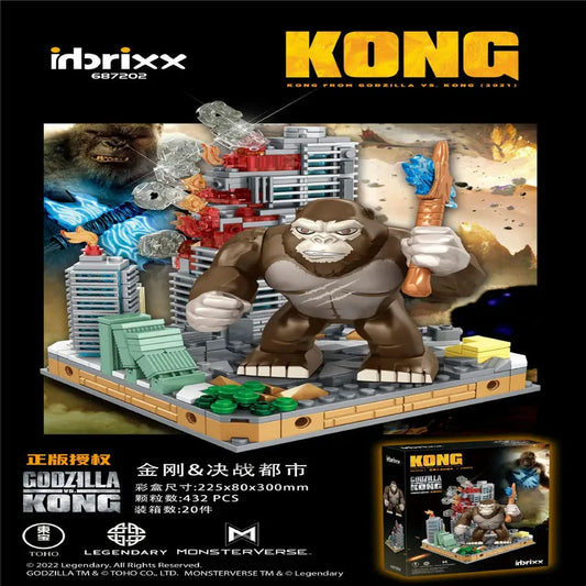 MOC Ideas Monster King Kong In Battle City Bricks Toy
