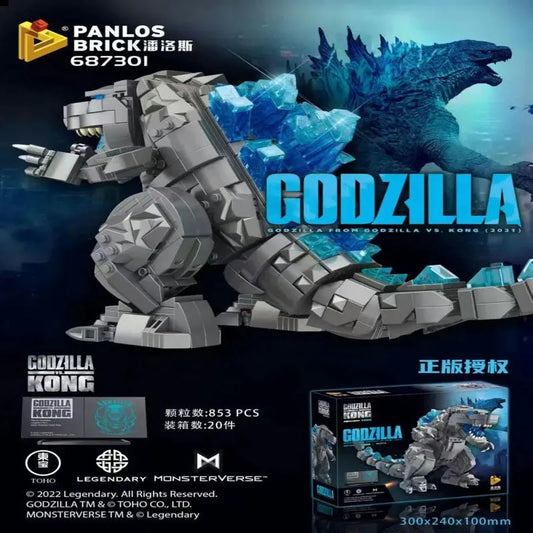 MOC Ideas Monster Mecha Godzilla Q Version Bricks Toys