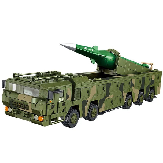 MOC WW2 DF17 Medium Range Ballistic Missile Bricks Toys