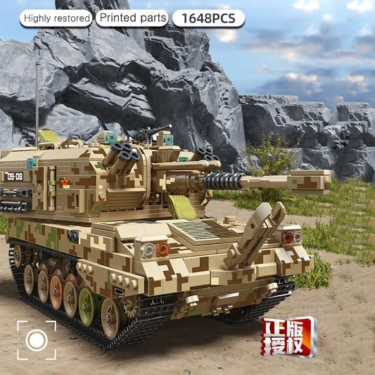 MOC WW2 Self-Propelled 155 Artillery Bricks Toys