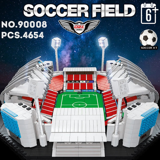 City Street Expert Soccer MOC Football Stadium Bricks Toys