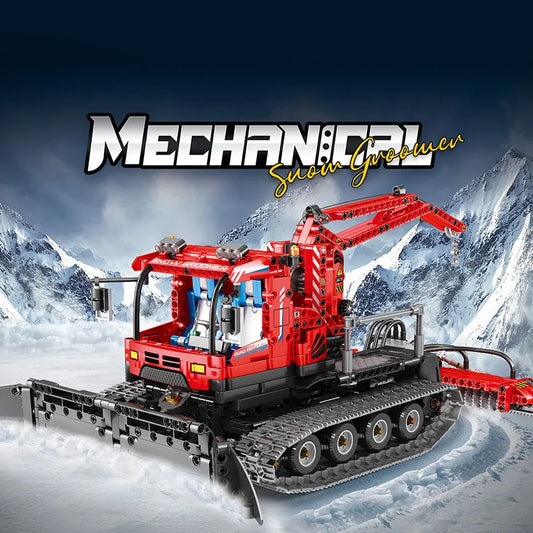 MOC 22019 RC Winter Snow Groomer Truck Bricks Toys