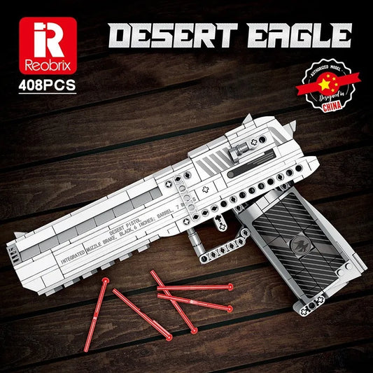 MOC Military Gun Desert Eagle Pistol Bricks Toys 77001