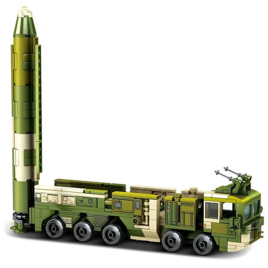 Military MOC WW2 Anti Ship Missile Vehicle Bricks Toys