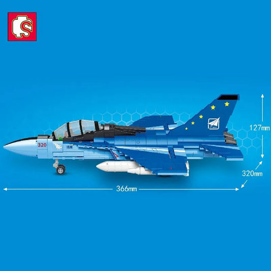 Military WW2 MOC L-15 Fighter Jet Airplane Bricks Toy