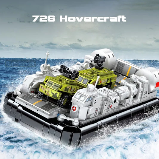 Military WW2 NAVY Type 726 Hovercraft Bricks Toy