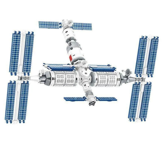 MOC Idea Space Station Aerospace Ship Bricks Kids Toys