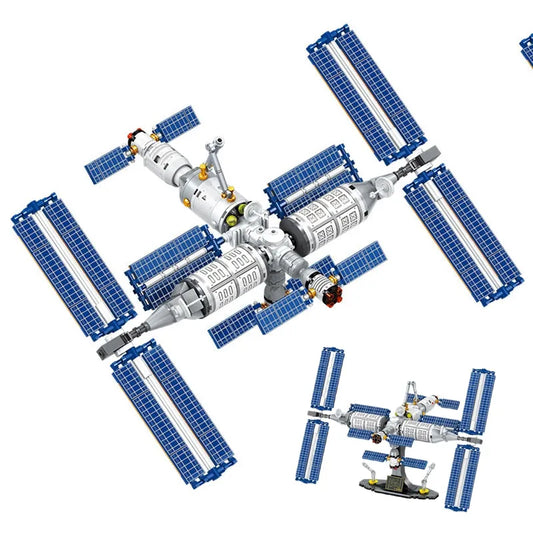 MOC Ideas Aerospace Manned Space Station Bricks Toys
