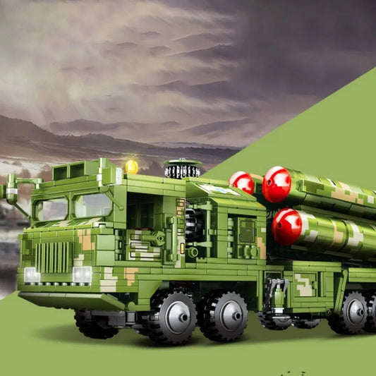 MOC Military WW2 HQ-9 Anti Aircraft Missile Bricks Toy