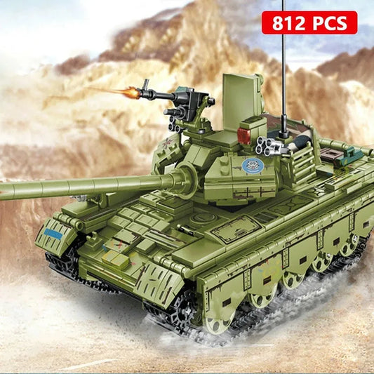 MOC Military WW2 TYPE 59 Main Battle Tank Bricks Toys