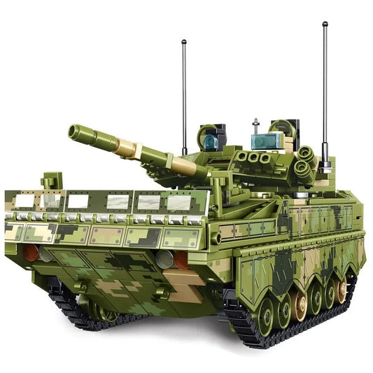 MOC Military WW2 ZBD-04 Heavy IFV Canon Tank Bricks Toy