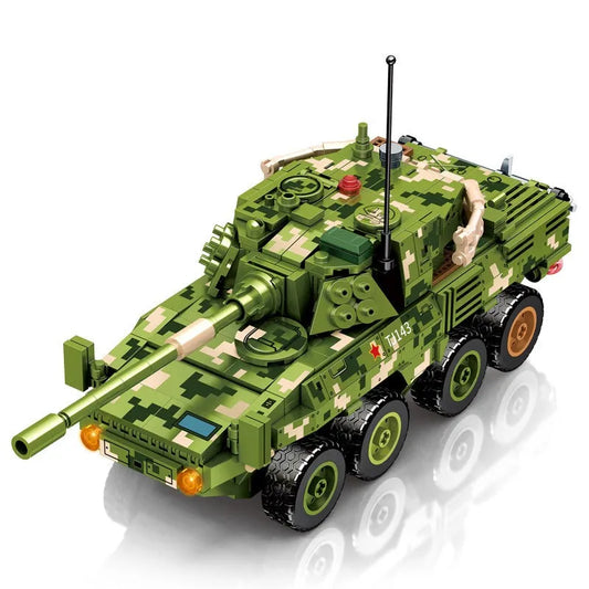 MOC Military WW2 ZTL-11 Armored Assault IFV Bricks Toys