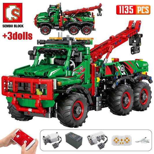 MOC RC All Terrain Off-Road Car Mountain Truck Bricks Toy