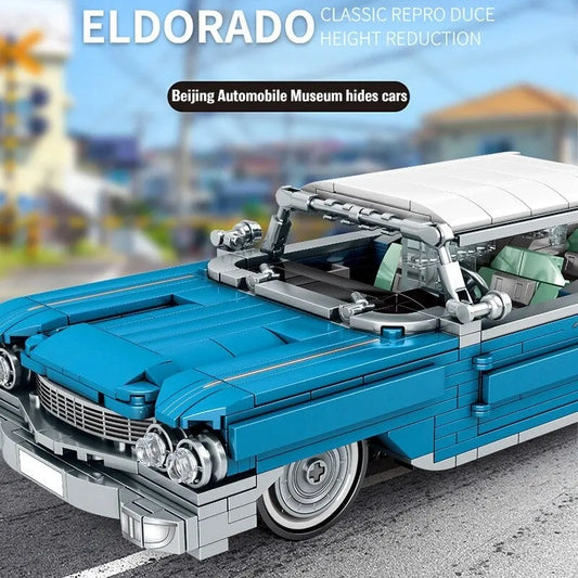 MOC Vintage ELDURADO Classic Car Bricks Toy
