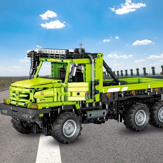 Tech MOC AWD Heavy Duty Engineering Truck Bricks Toys