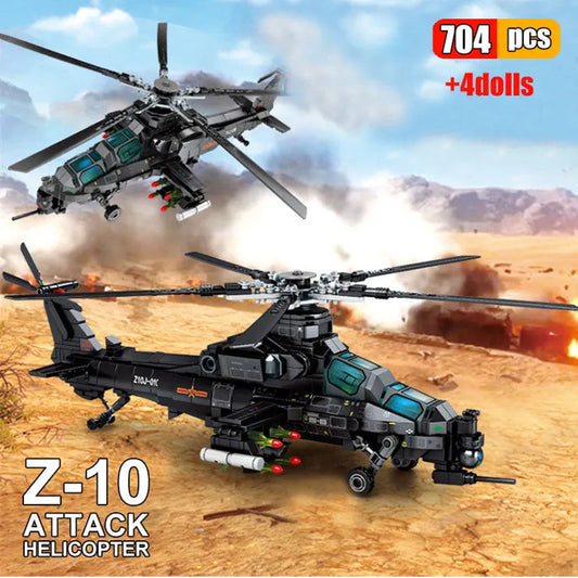 Tech Z10 SWAT Armed Police Helicopter Bricks Toy