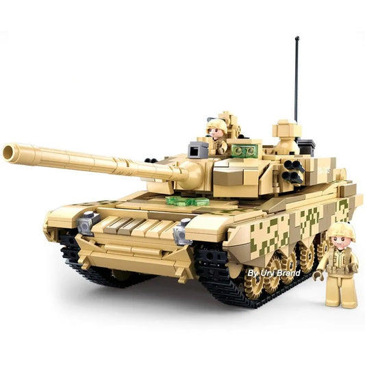 Military MOC 99A MBT Main Battle Tank Kids Bricks Toys