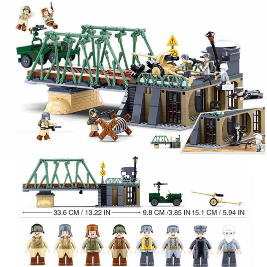 Military WW2 1944 Winter Counterattack Bricks Toy