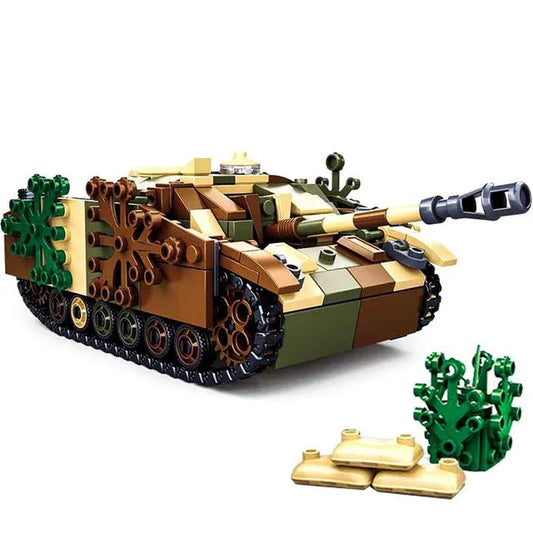 Military WW2 German Armored Combat Tank Bricks Kids Toys