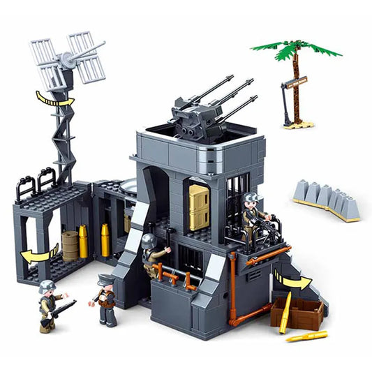 Military WW2 German Atlantic Fort Bricks Toy