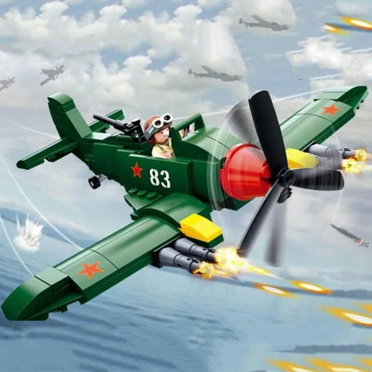 Military WW2 Il2 Fighter Aircraft Bricks Toys