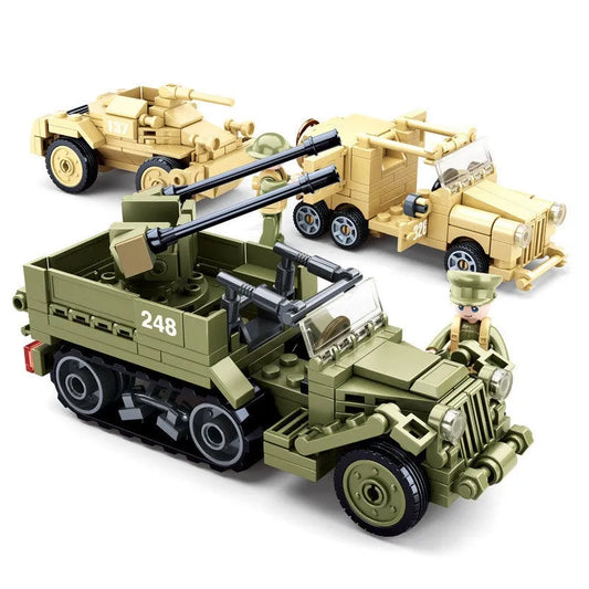 Military WW2 North African Campaign Battle Bricks Toy