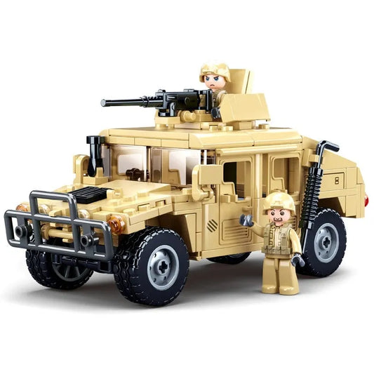 MOC Military Armored Humvee H1 Off-Road Car Bricks Toy