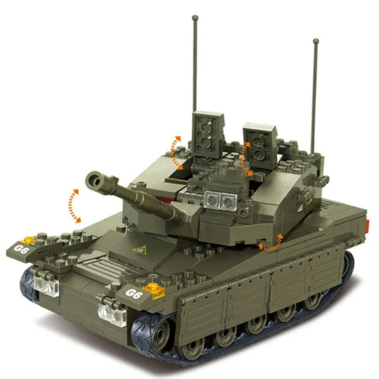 MOC Military Israel Merkava Tank Bricks Toys