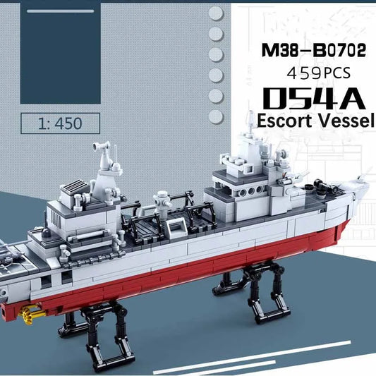 MOC Military NAVY 054A Escort Warship Bricks Toy
