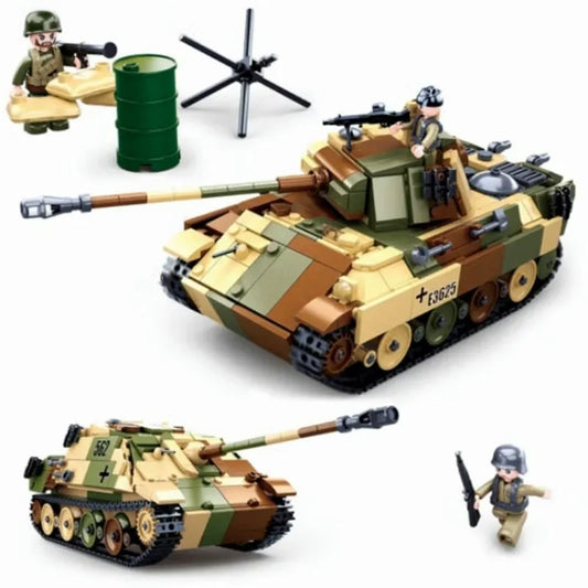 MOC Military WW2 Panther G Medium Tank Bricks Toys