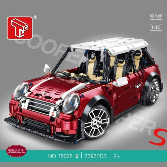 MOC Classic MINI Cooper S Sports Car Bricks Toys T5025B
