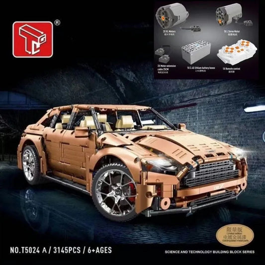 MOC RC Motorized Racing Aston Martin DBX Car Bricks Toy