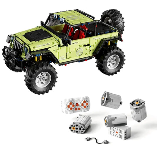 MOC RC Off-Road SUV JEEP Wrangler Trailcat Bricks Toy T5010A