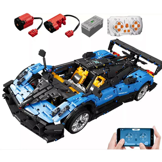MOC T5038 RC APP Sports Car Pagani Zonda R Bricks Toy