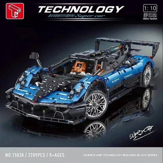 MOC T5038 RC APP Sports Car Pagani Zonda R Bricks Toy