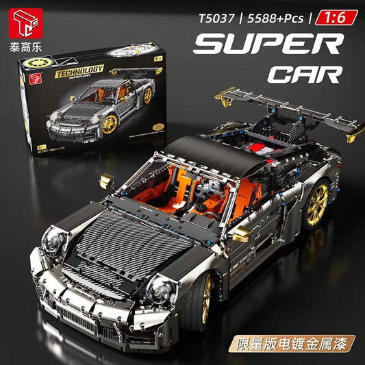 MOC Tech RC Super Classic Sports Car Bricks Toys T5037BP